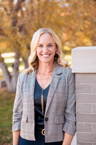 Tisha Taylor portrait in autumn light, Golden, Colorado